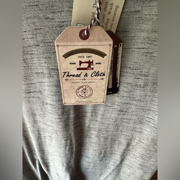 Thread and Cloth Mens XL brand new w/tags Grey - Picture 2 of 8